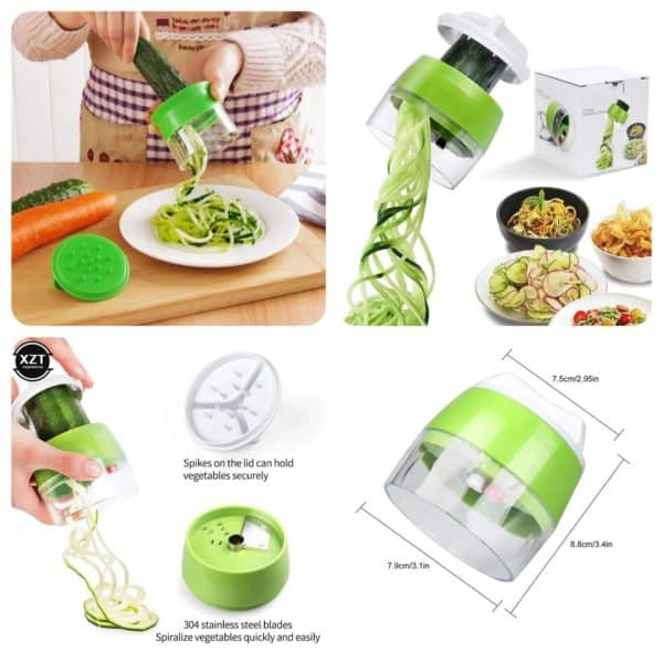 vegetable spiral cutter 4 in 1 vegetable spiral cutter 4 in 1