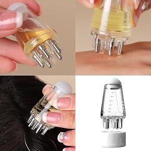 scalp root hair oil applicator mini oil massage comb (random color) scalp root hair oil applicator mini oil massage comb (random color)