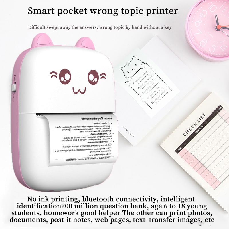 portable mini printer hot printing self adhesive thermal inkless wireless printer portable mini printer hot printing self adhesive thermal inkless wireless printer
