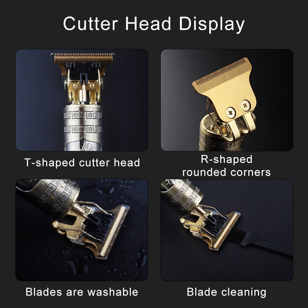 vintage t9 usb hair clipper for men beard shaver hair new barber beard trimmer electric hair cutting machine (metal) vintage t9 usb hair clipper for men beard shaver hair new barber beard trimmer electric hair cutting machine (metal)